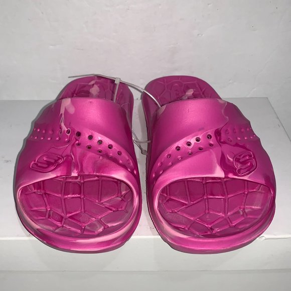 Skechers Hogan Color Splash Slide Sandal-Hot Pink - Picture 2 of 4